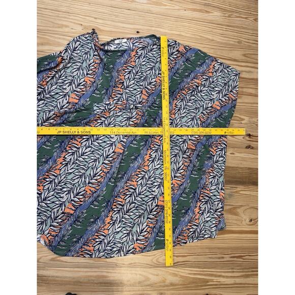 Easel Short Sleeve Green Tropical Floral Kimono Dress Women’s Size Medium - Picture 5 of 8